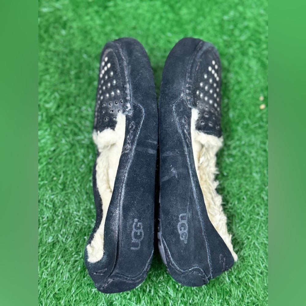UGG Women's Black Suede‎ Loafers Size 8